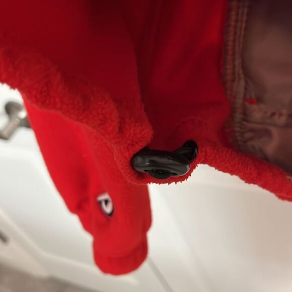 University of Wisconsin Bucky Badgers Vintage Full Zipper Heavy Fleece Jacket - Picture 5 of 5